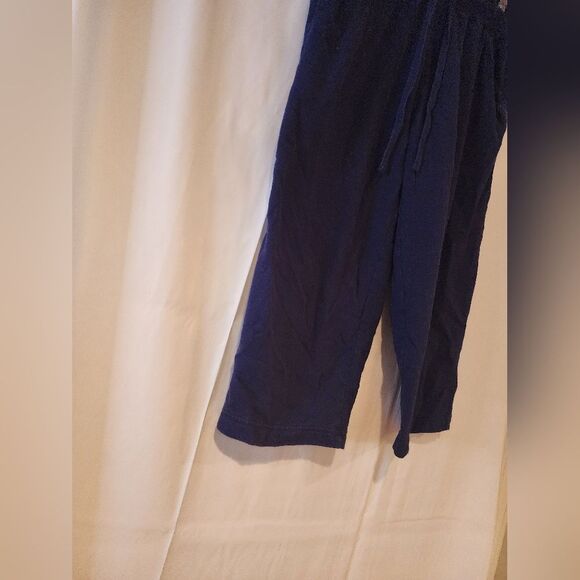 Kim Rogers stretchy blue capri sweatpants S - Picture 3 of 4